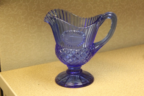 Cobalt Blue Glass Creamer