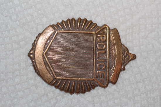 Brass Police Badge