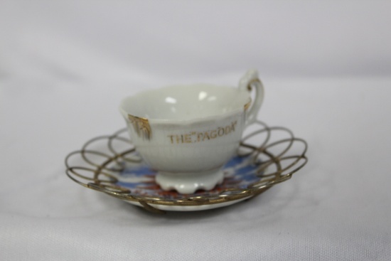 Miniature Souvenir Cup and Saucer