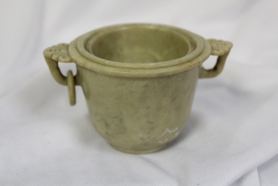 Chinese Soapstone Stacking Cups