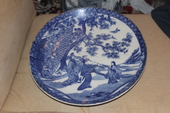 Japanese Blue and White Imari Charger