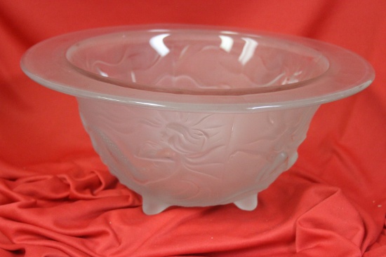 A Frost Glass Nude Bowl