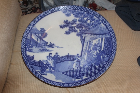 Japanese Blue and White Imari Charger