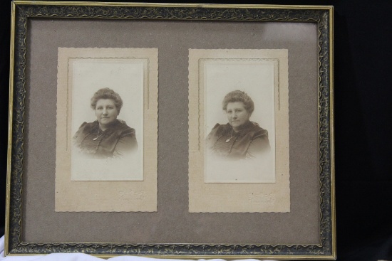 Lot of 2 Framed Black and White Photos
