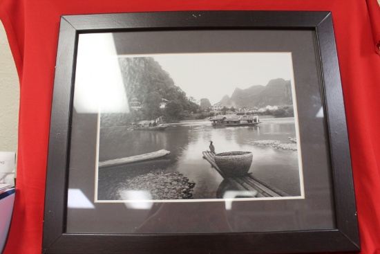 A Vintage Chinese Black and White Photograph