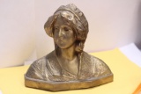 A Vintage Metal Bust