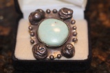 Large Sterling and Turquoise Navajo Ring