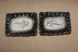 Set of 2 Japanese Kutani Small Dishes