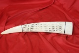 An Antique Cribbage Board Scrimshaw