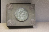 Chinese Jade and Metal Box
