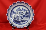 A Chinese Blue and White Plate