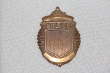 Brass Police Badge