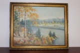 Oil on Board Painting - Signed: Anderson