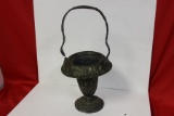 An Ornate Silverplated Reposse Basket
