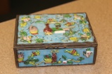 Antique Chinese Enamel on Brass Box