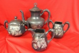 Set of Silverplated Etching