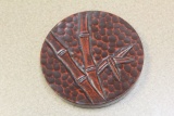 Japanese Cinnabar Style Round Trivet