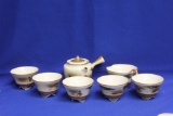 A Small Vintage Kutani Wine Set