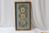 A Vintage Chinese Framed Silk