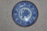Antique Japanese Imari Blue and White Plate