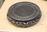Vintage Chinese Carved Wooden Vase Stand