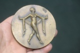 Art Deco Nude Bronze Plaque