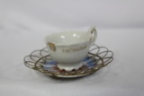 Miniature Souvenir Cup and Saucer