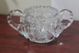 A Cut Glass Sugar Container
