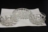 Lot of 3 Cut Glass Articles