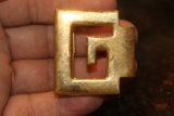 Gold Plated G Belt Buckle