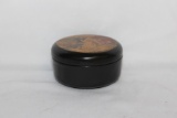 Color Enhanced Russian Folk Art Round Lacquer Box