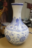 Large Chinese Blue and White Vase
