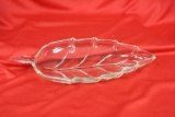 A Glass Leaf Dish
