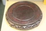 Large Carved Chinese Wooden Vase Stand