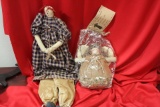 Lot of 2 Cloth Dolls