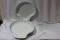 A Set of Two White Porcelain Shell Plates