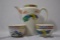 Antique Chinese Teapot and Two Cups