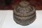 Rare Mixed Metal Inlaid on Wood Container