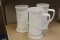 Lot of 3 Milk Glass Mug
