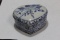 A Blue and White Porcelain Trinket Box