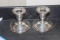 Pair of Weighted Sterling Candle Holder