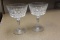 Set of 2 Glass Goblets