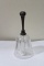 A Silverplated and Crystal Bell