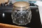 Sterling Silver Lid Cut Glass jar