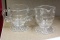 Glass cream and sugar container
