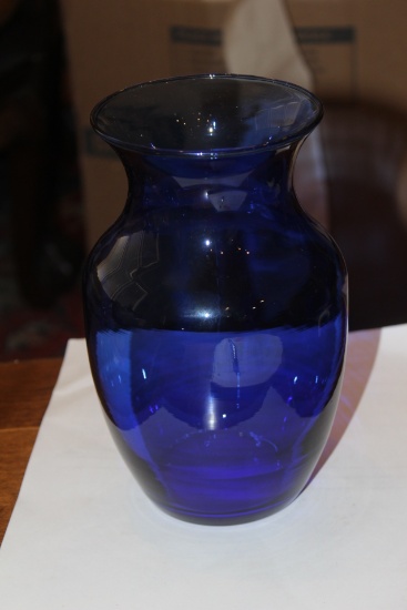 Cobalt Blue Glass Vase