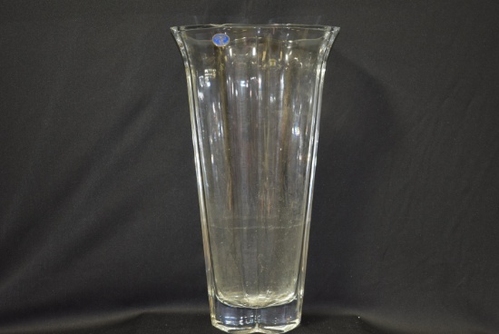 A Heavy Bohemian Crystal Vase