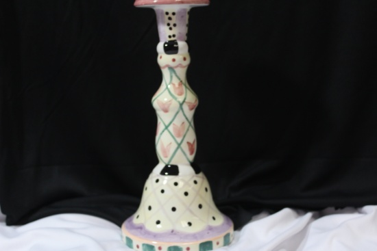 A Single Decorative Candle Stick