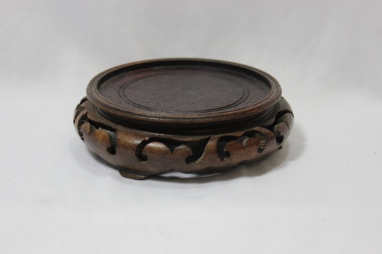 A Carved Wooden Stand