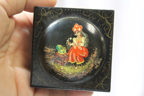A Russian Lacquer Box